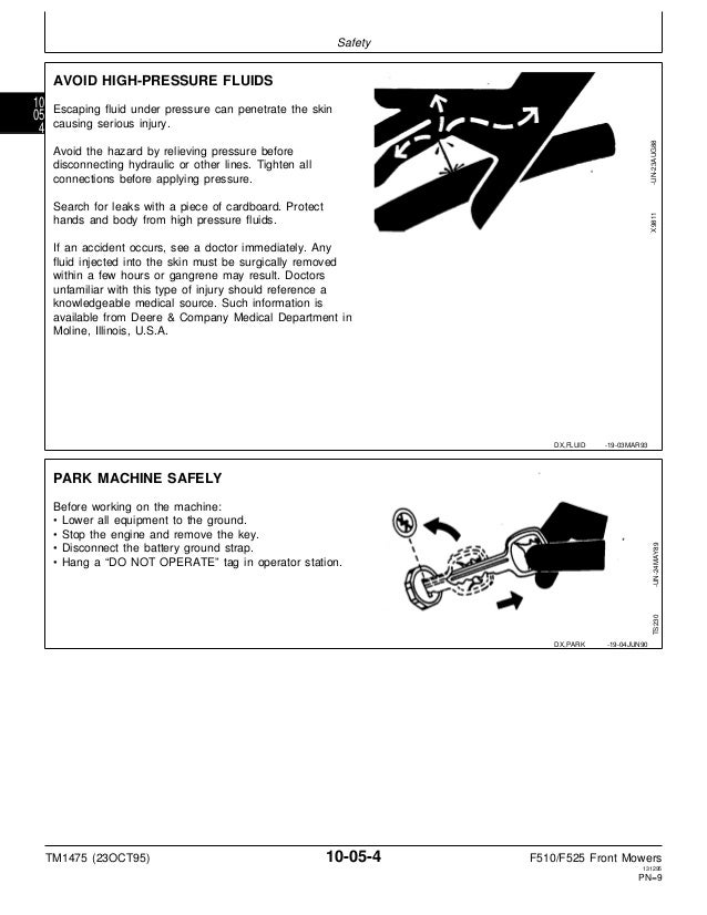 john deere f525 service manual pdf