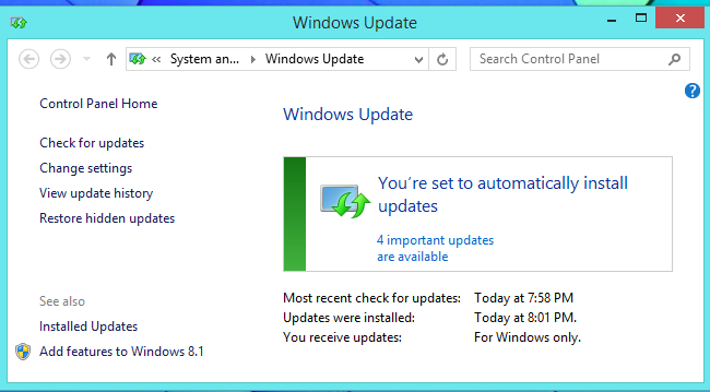 manually install windows 7 updates