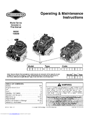 briggs and stratton 550e series manual