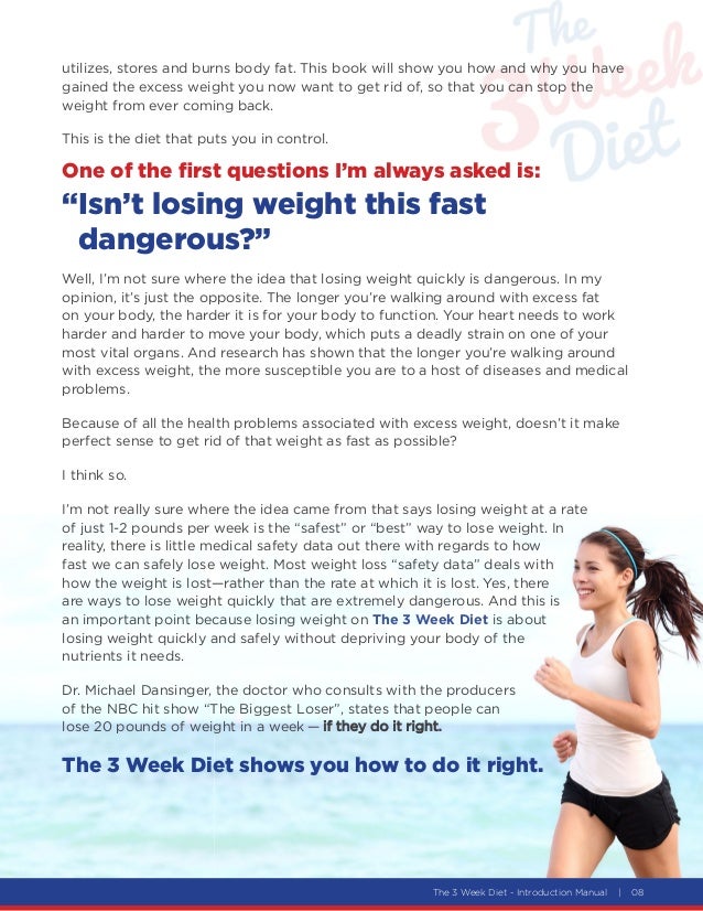 3 week diet diet manual free download