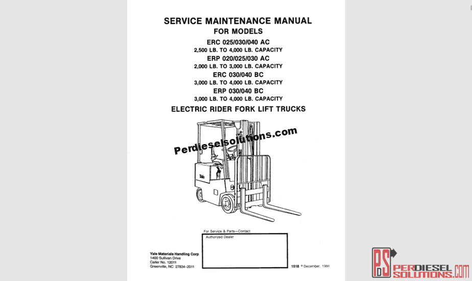yale forklift service manual pdf