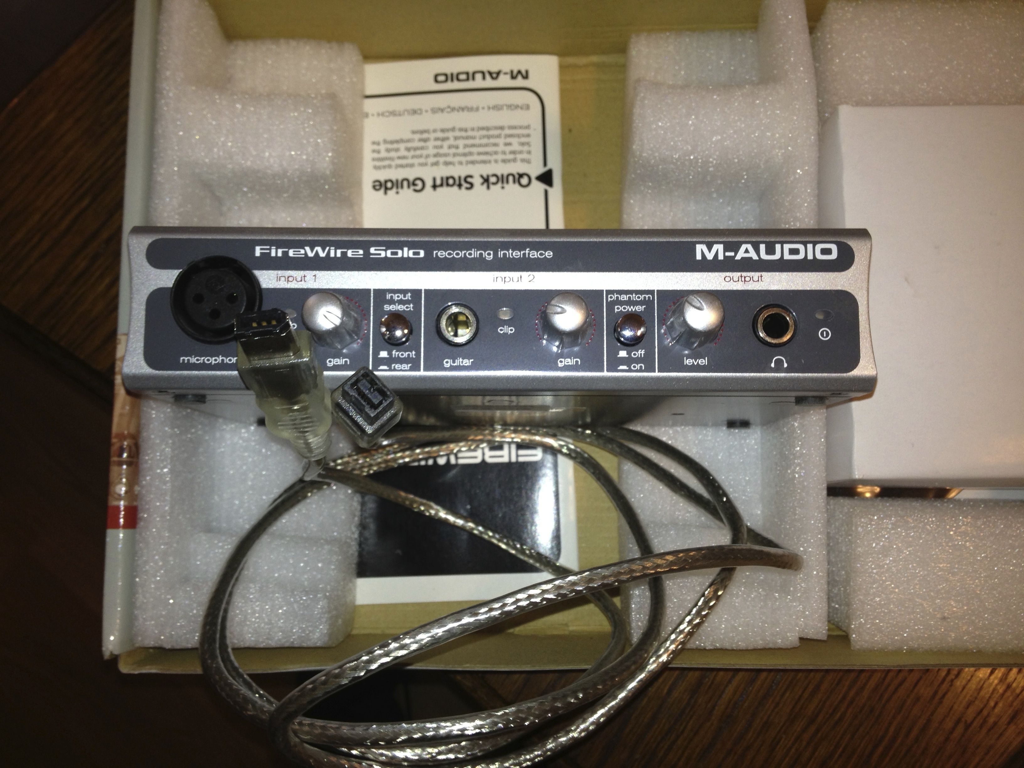 m audio firewire solo manual