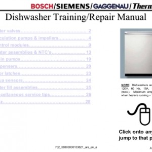 bosch 9000 dishwasher service manual