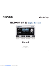 boss br 600 digital recorder manual