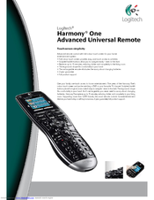 logitech harmony remote control manual
