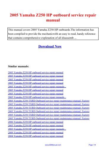 nissan outboard service manual download