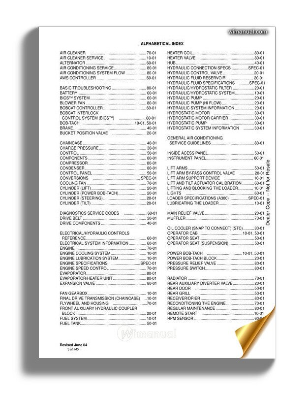 bobcat 463 service manual pdf
