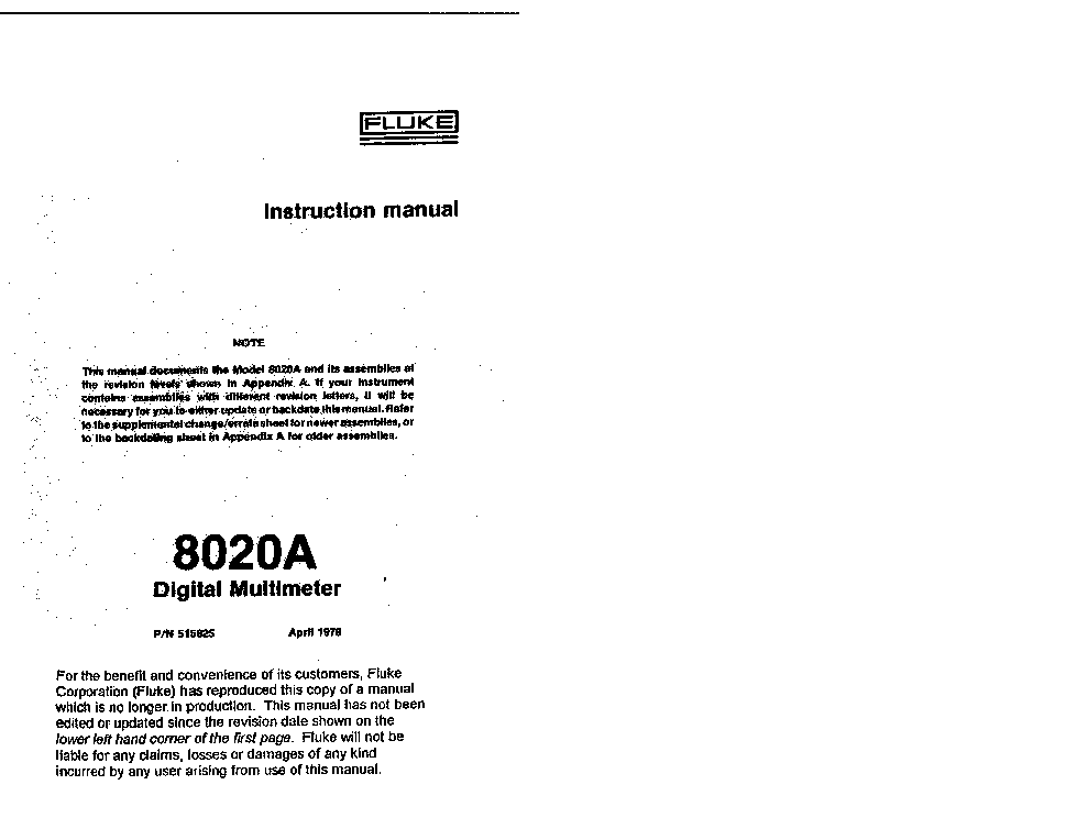 fluke 27 multimeter manual pdf